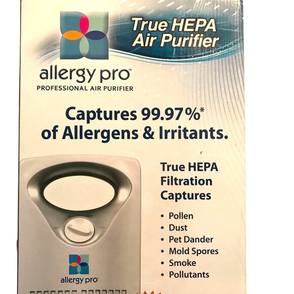 Allergy Pro Professional Air Purifier With True HEPA Filtration - Captures Polle - Picture 4 of 15